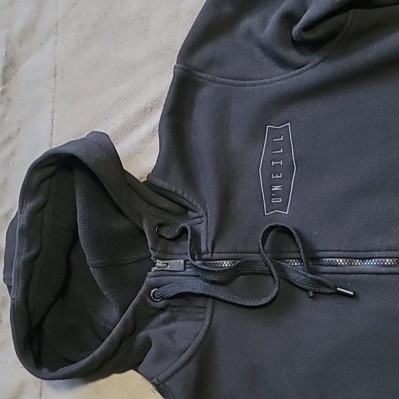 🟥3 For $15 - O'Neill Full Zip Black Hoodie - Picture 2 of 4